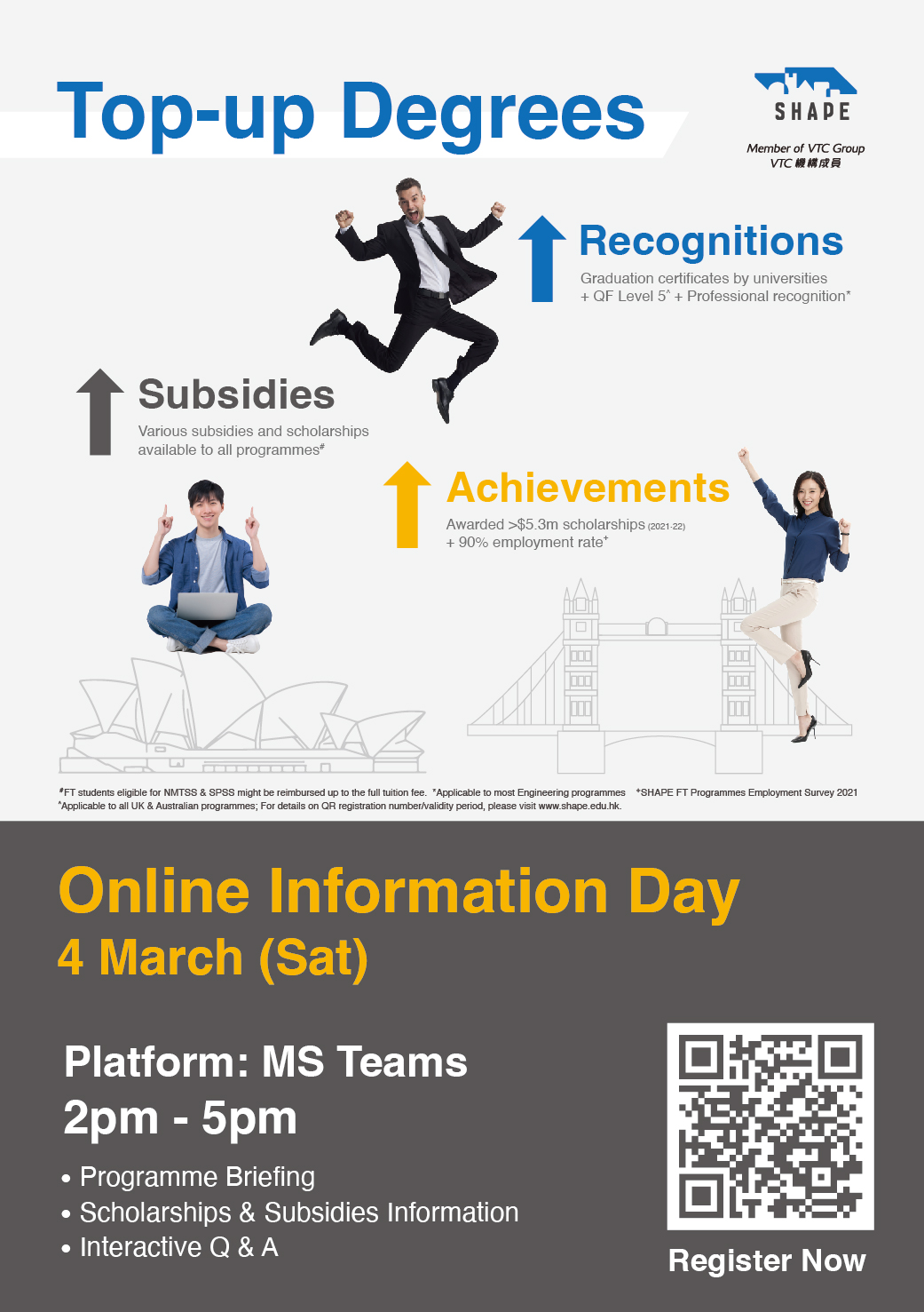 Topup Degrees Information Day (4 Mar 2023) SHAPE